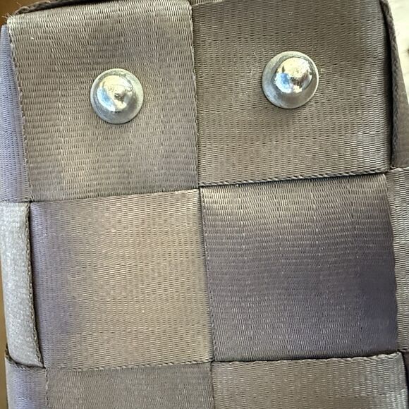 Harveys Seatbelt Bag Large Tote Double Handles Brown 15x11x4 Made In USA EUC - Picture 13 of 16